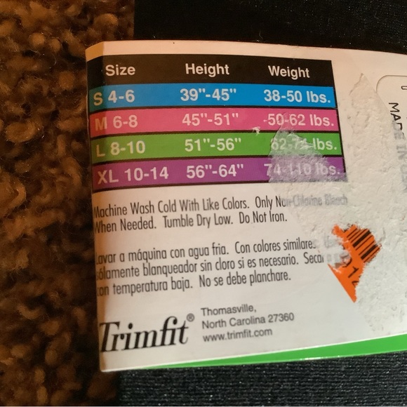 Trimfit girl's opaque tights, color black, size: L (8-10) - Picture 6 of 9